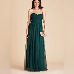 Birdy Grey CHRISTINA CONVERTIBLE DRESS EMERALD‎ Green Bridesmaids Gown Small
